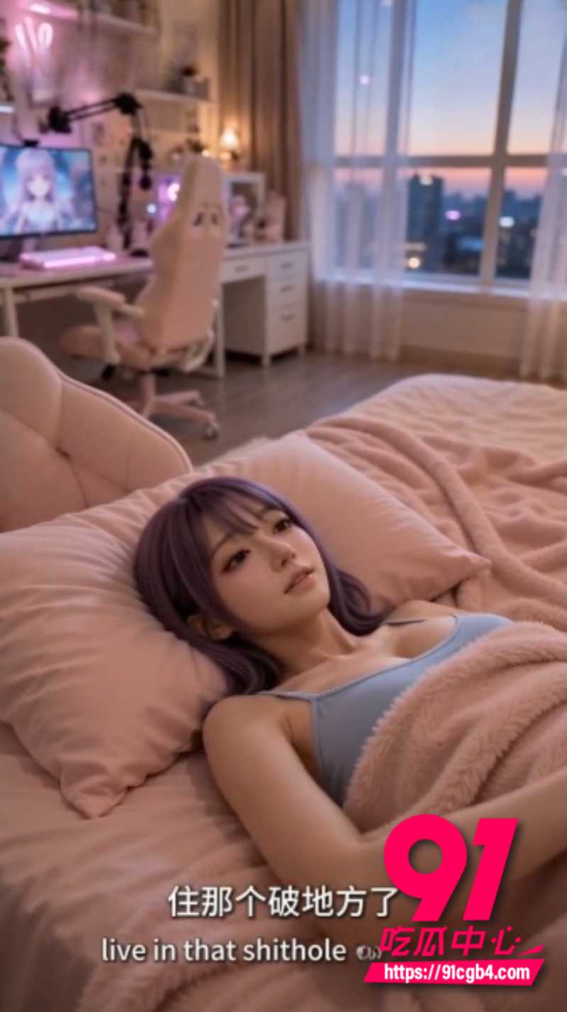 91AI短剧堕落物语第三季第5集 紫发猫耳少女福利直播被弹幕投票 去农村网吧开启堕落表演